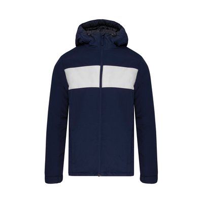 Chaqueta infantil con capucha y cremallera Sporty Navy / White 6/8 ans