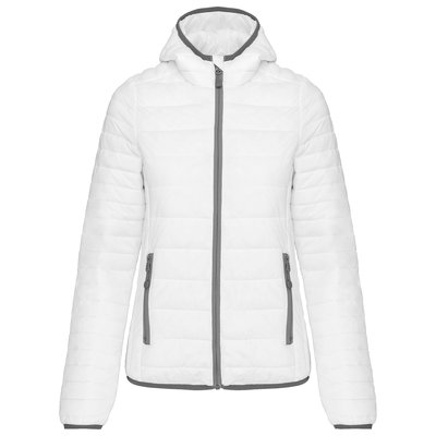 Chaqueta ligera con capucha mujer Blanco M