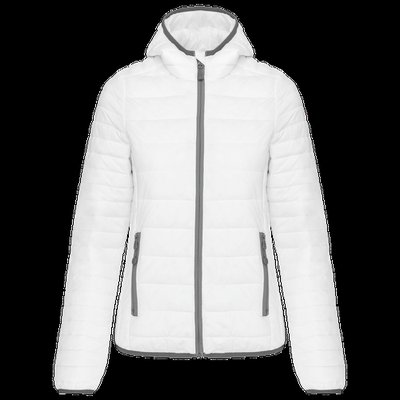 Chaqueta ligera con capucha mujer Blanco XS