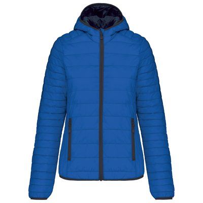 Chaqueta ligera con capucha mujer Light Royal Blue L