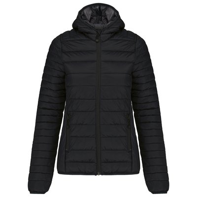 Chaqueta ligera con capucha mujer Negro L