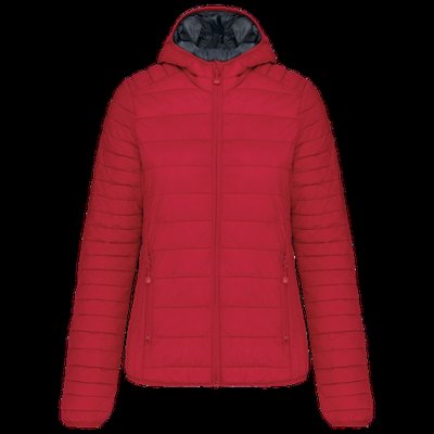 Chaqueta ligera con capucha mujer Rojo L