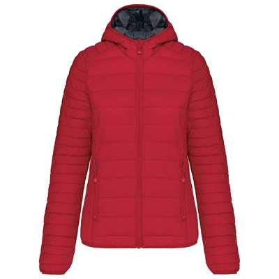 Chaqueta ligera con capucha mujer Rojo S