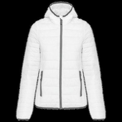 Chaqueta ligera con capucha mujer White XL