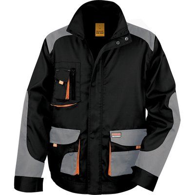 Chaqueta Lite con cuello alto Black / Grey / Orange 38 UK