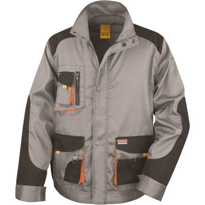 Chaqueta Lite con cuello alto Grey / Black / Orange 38 UK