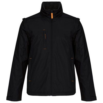 Chaqueta con mangas removibles Black / Orange L