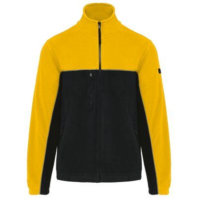 Chaqueta micropolar bicolor Black / Yellow 5XL