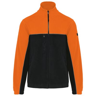 Chaqueta micropolar bicolor Naranja L