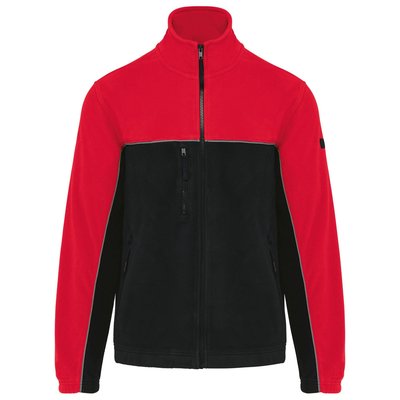 Chaqueta micropolar bicolor Rojo S