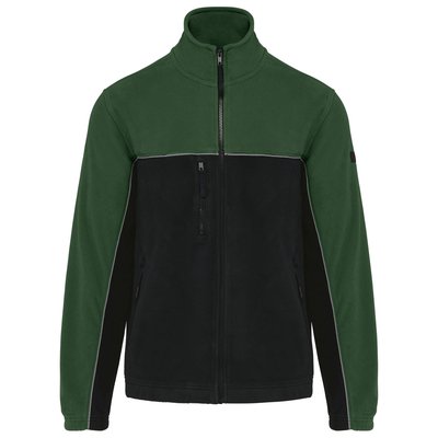 Chaqueta micropolar bicolor Verde XS