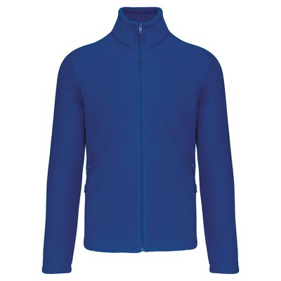 Chaqueta micropolar con cremallera hombre Azul M