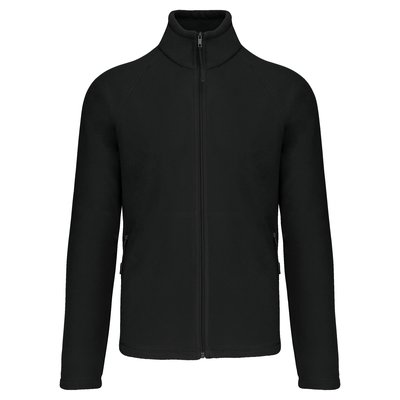 Chaqueta micropolar con cremallera hombre Negro S