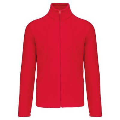 Chaqueta micropolar con cremallera hombre Red 4XL