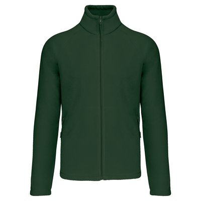 Chaqueta micropolar con cremallera hombre Verde L