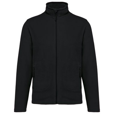 Chaqueta micropolar reciclada unisex Negro 3XL