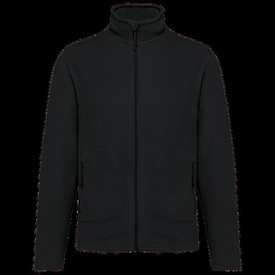 Chaqueta micropolar reciclada unisex Negro XS