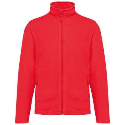 Chaqueta micropolar reciclada unisex Rojo XS