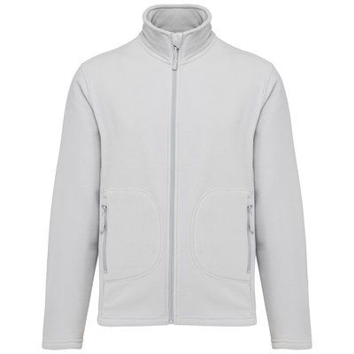 Chaqueta micropolar reciclada unisex Snow Grey 5XL