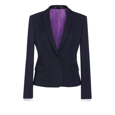 Chaqueta mujer corta entallada Navy 10 UK