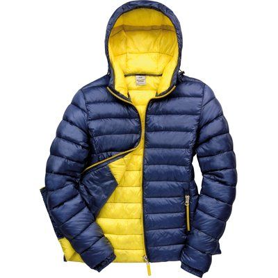 Chaqueta nylon acolchada mujer Navy / Yellow S