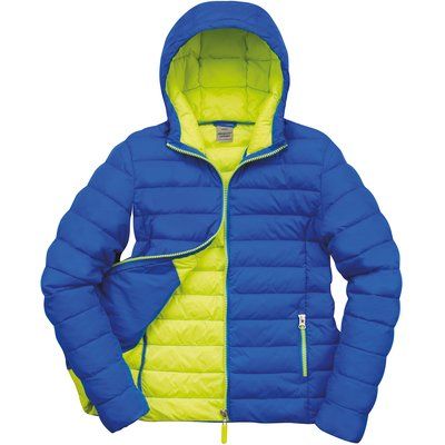 Chaqueta nylon acolchada mujer Ocean Blue / Lime Punch XXL