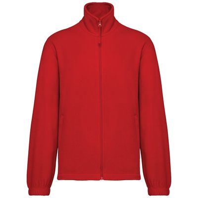 Chaqueta polar ajustable con cordón elástico Rojo L