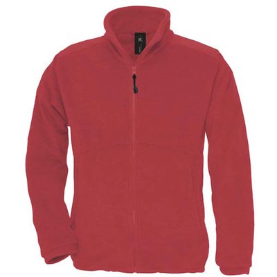 Chaqueta polar con cremallera Rojo XS