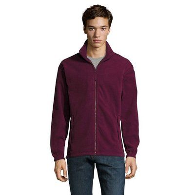 Chaqueta Polar Hombre Burgundy L