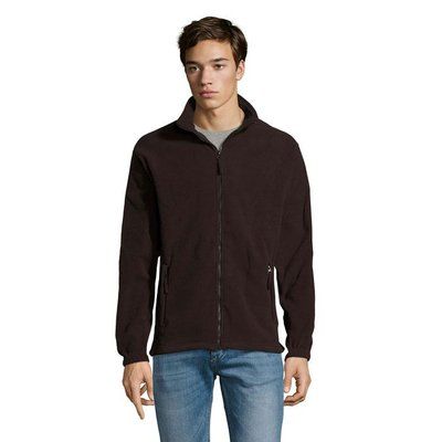 Chaqueta Polar Hombre Marrón Chocolate 5XL