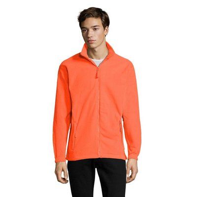 Chaqueta Polar Hombre Naranja Neón XL