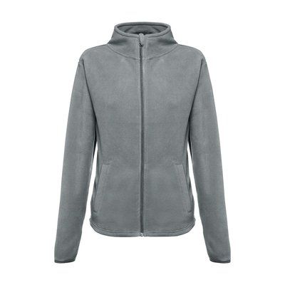 Chaqueta polar para mujer con cremallera Gris L