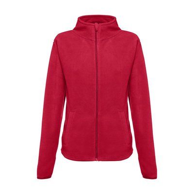 Chaqueta polar para mujer con cremallera Rojo M