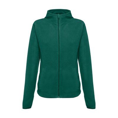 Chaqueta polar para mujer con cremallera VERDE OSCURO L