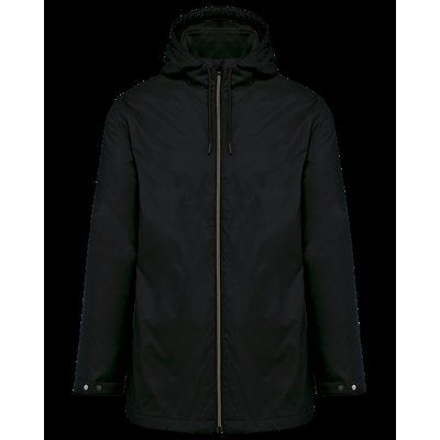 Chaqueta recta con capucha unisex Black XS