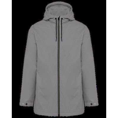 Chaqueta recta con capucha unisex Silver L