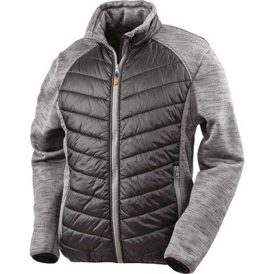 Chaqueta con relleno de poliéster Black / Grey Marl 3XL