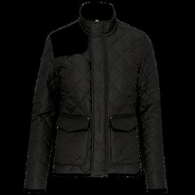 Chaqueta de rombos acolchada para hombre Black M