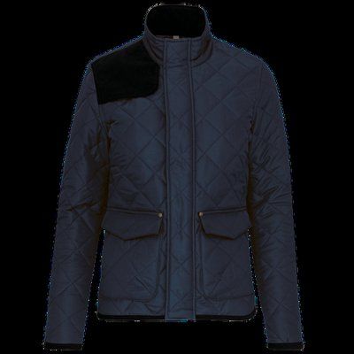 Chaqueta de rombos acolchada para hombre Navy / Black M