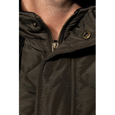 Chaqueta de rombos acolchada para hombre