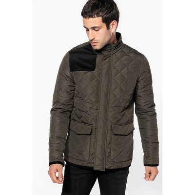 Chaqueta de rombos acolchada para hombre