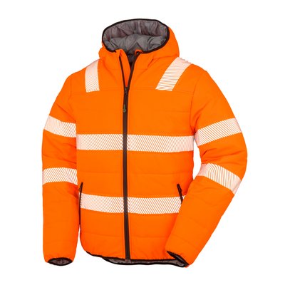 Chaqueta de seguridad tejido antidesgarro Fluorescent Orange L