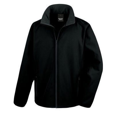 Chaqueta softshell 3 en 1 impermeable con capucha Black XS