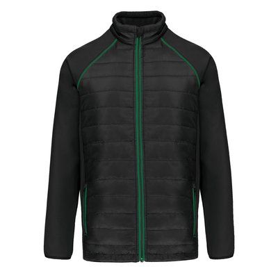 Chaqueta Softshell de dos capas unisex Black / Kelly Green S