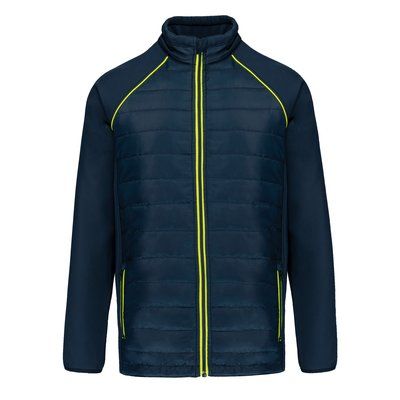 Chaqueta Softshell de dos capas unisex Navy / Fluorescent Yellow 3XL