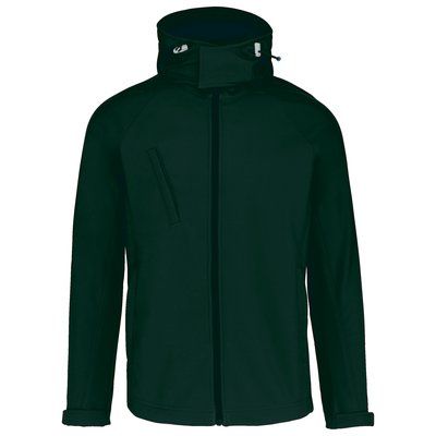 Chaqueta softshell con capucha extraíble Bottle Green S