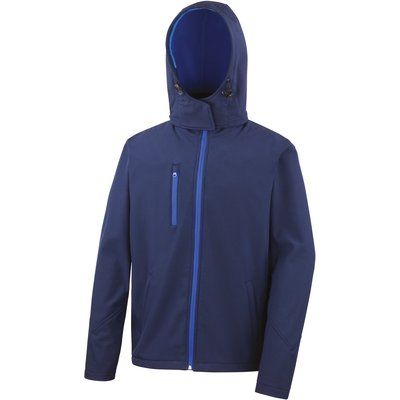 Chaqueta Softshell con capucha hombre Navy / Royal XXL