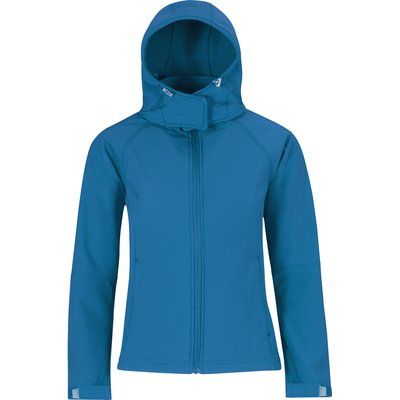 Chaqueta Softshell con capucha mujer Azure L