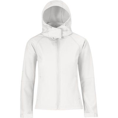 Chaqueta Softshell con capucha mujer White M