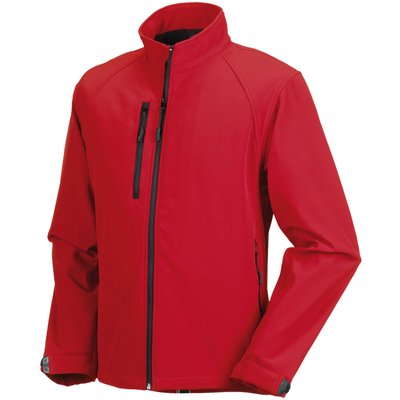 Chaqueta Softshell hombre impermeable Rojo XS